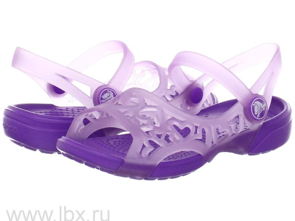   (Adrina Hearts Sandal Iris/Neon Purple)   / , Crocs ()   LBX.RU
