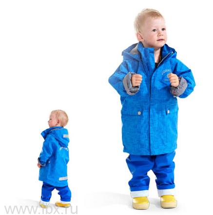 Куртка для детей Eiger Kids Printed, Didriksons 1913 (Дидриксонс 1913), цвет синий- увеличить фото