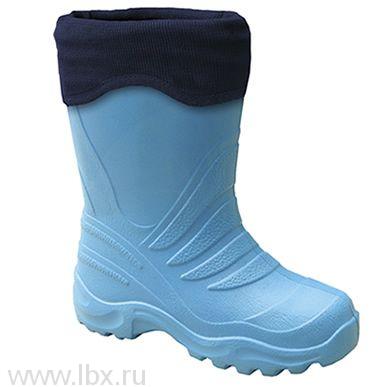 Cапожки резиновые EVA с утеплителем, Lemigo (Лемиго) голубые- увеличить фото