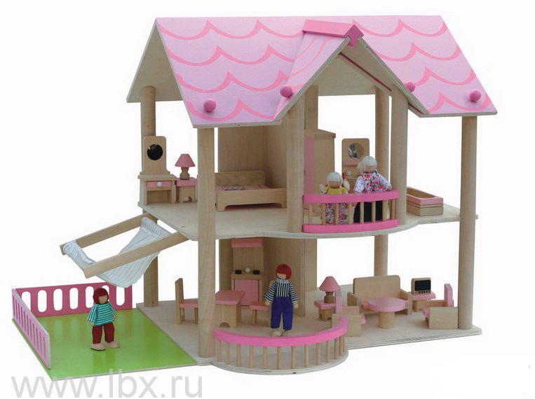 Кукольный домик с мебелью и куклами, Craft (Крафт)