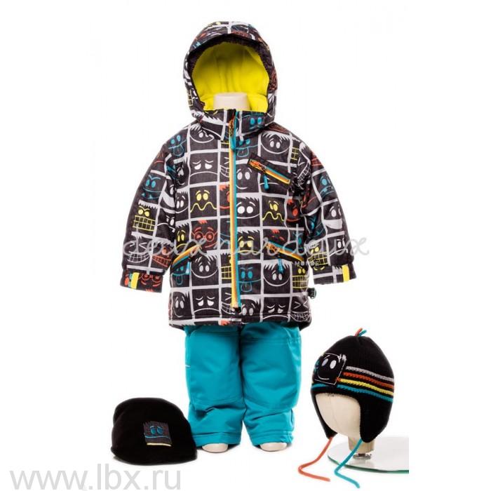 Костюм для мальчика (куртка, полукомбинезон, шарф, манишка) Deux par deux (Дю пар Дю)- увеличить фото