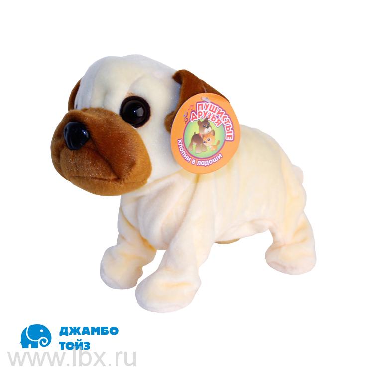 Собачка мягкая интерактивная `Пушистые друзья`,  Jumbo Toys (Джамбо Тойз) 